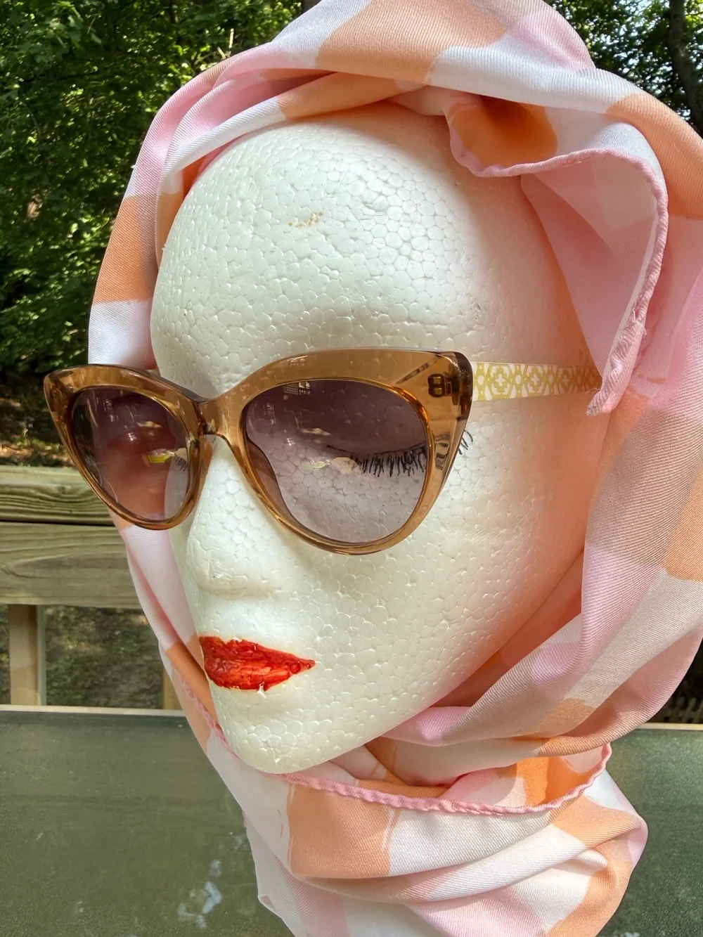 Talbots Sexy Sunny Tan Cat Eye Sunglasses
